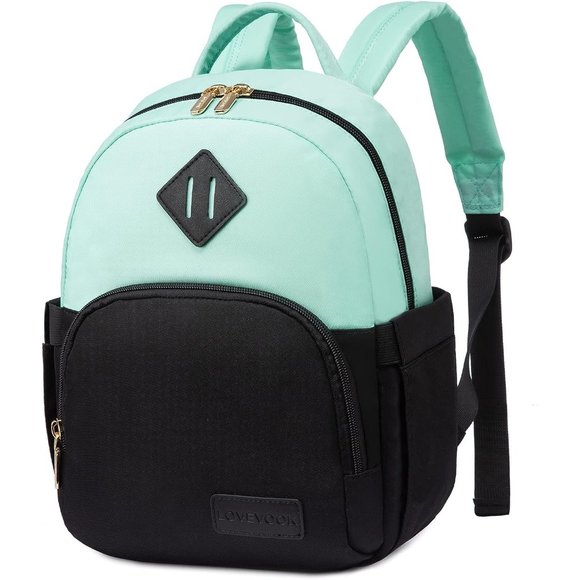 Women Black Cyan Blue Polyester Light Weight Small Waterproof Mini Backpack main image 5